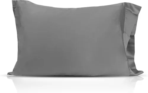 Vista 7 de Rayón con infusión de iones de cobre derivado de fundas de almohada de enfriamiento de bambú, beige, estándar (20 x 30), juego de 2, suaves