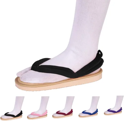 Vista 2 de UZAIN Anime Cosplay Clog Shoes Cosplay Sandal Prop Oshitari with Socks