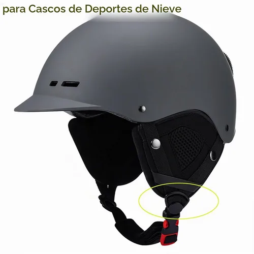 Vista 5 de Paquete de 10 Hebillas de Bloqueo para Correa de Casco de Bicicleta, Sujetador Divisor Autoajustable del Lado de la Oreja, Adaptador de División