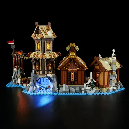 Vista 4 de LIGHTAILING Luz para Lego- 21343 Viking Village - Kit de iluminación LED compatible con el modelo de bloques de construcción Lego - NO incluido