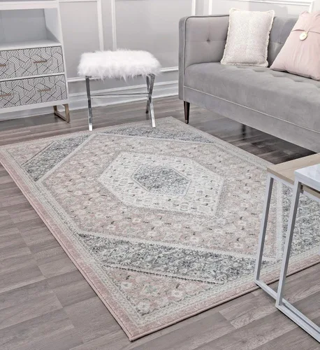 Vista 10 de Rugs America Hailey HY10A Heath - Alfombra vintage de transición de 8 x 10 pies