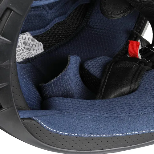 Vista 9 de Casco de motocicleta de cara completa para adultos con aprobación DOT, Casco de bicicleta de calle aerodinámico y ligero para hombres y mujeres