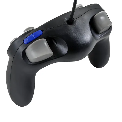 Vista 4 de QUMOX black wired classic controller joypad gamepad for Ntdo game-cube gc & wii