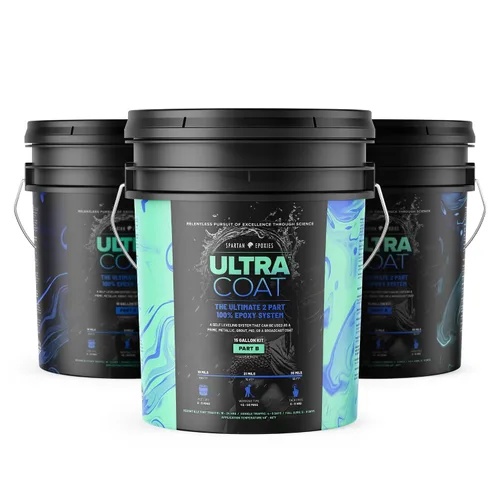 Vista 8 de Sistema de revestimiento epoxi industrial de bajo contenido de COV ULTRACOAT Spartan Epoxies de Fierce Brands para pisos, opciones metálicas