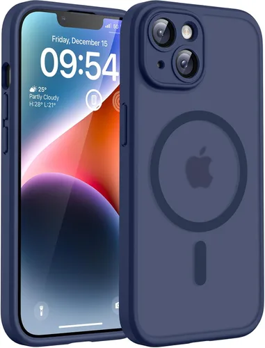 Vista 170 de TOCOL Funda para iPhone 11, compatible con Magsafe, protección completa de cámara, imanes integrados, protección contra caídas, funda translúcida