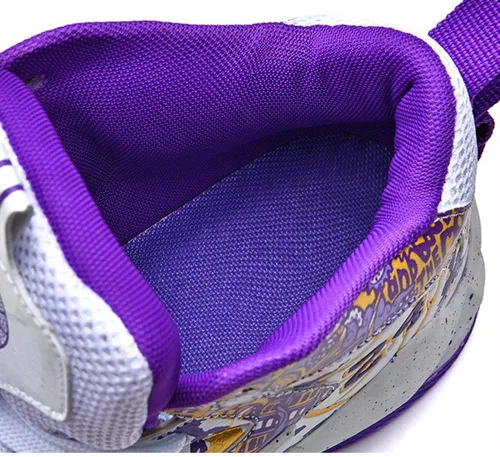 Vista 4 de FAZITIAO Zapatos de baloncesto para hombre, zapatillas de deporte impresas a