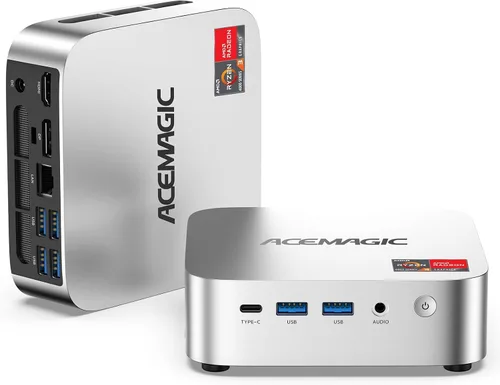 Vista 11 de ACEMAGIC Mini PC K1 AMD Ryzen 4300U (Beats i3-10110U/3500U), 8GB RAM 256GB SSD, Mini computadora de escritorio 4K Triple Display/4xUSB3.2, USB-C