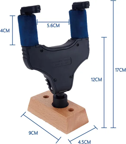 Vista 8 de Soporte de pared para gancho de guitarra, bloqueo automático, gancho de gravedad giratorio 45 grados con tela de felpa suave y base de madera