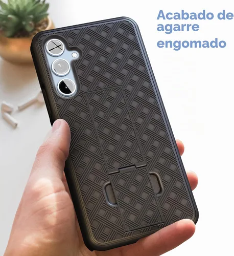 Vista 7 de DuraClip - Funda para Samsung Galaxy A54 5G con clip de funda y soporte (negro mate) (A54 5G)