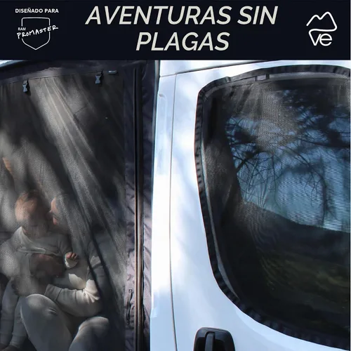 Vista 3 de VanEssential Pantallas para puerta delantera (par) - Ram Promaster Vans