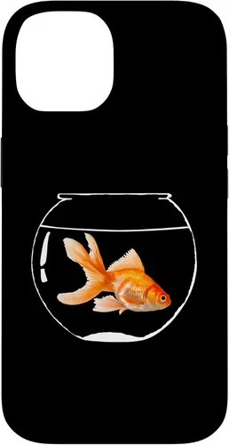 Vista 4 de iPhone 16 Goldfish Bowl Fish Fantail Goldfish Estuche para acuario de agua dulce