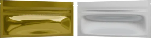 Vista 15 de Bolsas de barrera estilo Mylar – Cremallera con sellado térmico – 100 bolsas (negro brillante/transparente, 0.04 oz - 3 x 4.5 pulgadas)