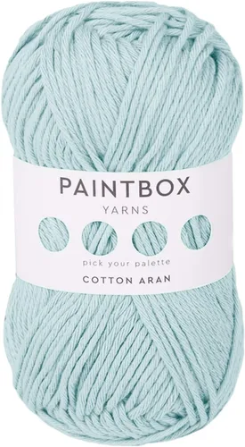 Vista 25 de Paintbox Yarns 100% algodón Aran, 50 g (1.76 oz), 85 m (93 yardas) - Lana blanca en cartón para crochet, tejer - Suave, ligera para suéter, ropa