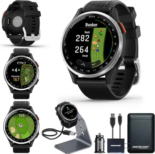 Vista 10 de Garmin Approach S70 Reloj Inteligente de Golf Mapas CourseView a Todo Color con Pantalla AMOLED Ejecución Avanzada de Tiros y Alineación de Putt