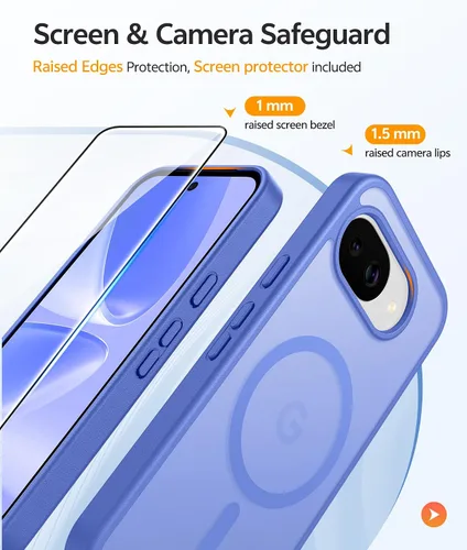 Vista 324 de FNTCASE Funda para Motorola Moto G-Stylus-5G-2025: Funda magnética translúcida mate a prueba de golpes para Moto G Stylus 2026, funda protectora