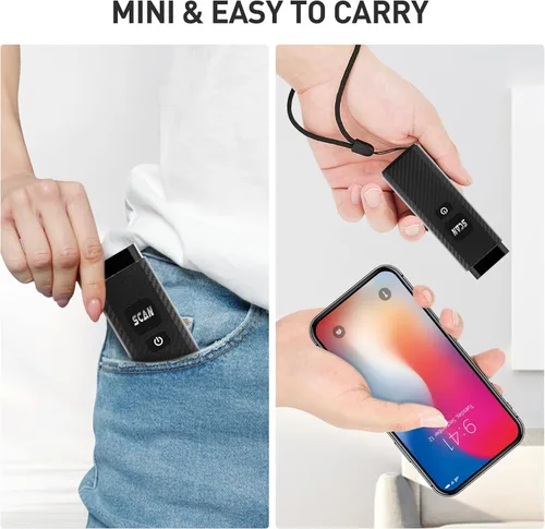 Vista 6 de Escáner de código de barras inalámbrico, portátil 1D 2D PDF417, compatible con USB, Bluetooth y conexión inalámbrica, lector de código de barras