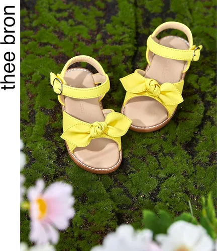 Vista 7 de THEE BRON Sandalias cómodas para niñas, zapatos para niños, sandalias rellenas