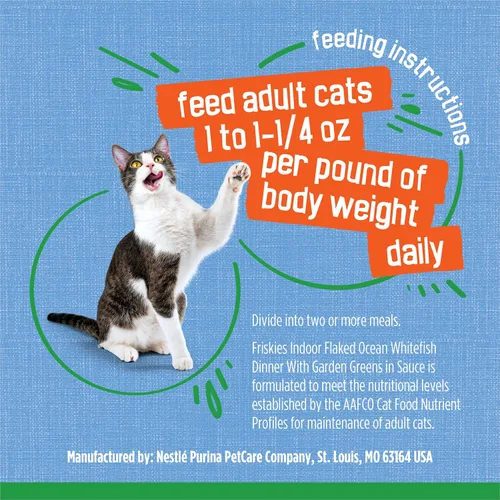 Vista 9 de Alimento húmedo para interior para gatos Purina Friskies, 24 unidades de 5.5 oz