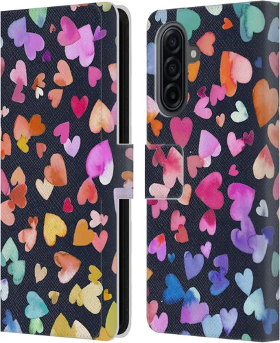 Vista 19 de Head Case Designs Officially Licensed Ninola Brushstrokes Multi Colorful Leather Wallet Case Compatible with Samsung Galaxy A07 4G