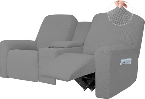 Vista 9 de Easy-Going - Sofá biplaza reclinable de 1 pieza con funda para consola central