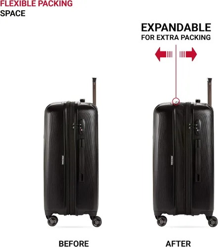 Vista 5 de SWISSGEAR 7272 - Maleta rígida y expandible con ruedas giratorias