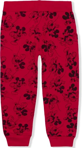 Vista 3 de Disney Mickey Mouse Boys Jogger Sweatpants with Drawstring for Toddler and Little Kids Blue or Red or Black