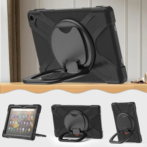 Vista 4 de Funda portátil de rotación de 360° para tablet Fire HD 10 y 10 Plus