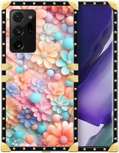 Vista 18 de Funda para Samsung Galaxy Note 20 Ultra, funda cuadrada protectora de TPU suave a prueba de golpes, Galaxy Note 20 Ultra (6.9 pulgadas)