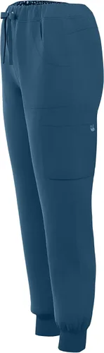 Vista 2 de Pantalones deportivos elásticos para mujer, con cintura elástica, con cordón, PSP740