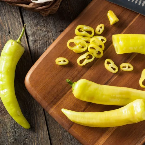 Vista 3 de Bonnie Plants Pimienta de plátano picante 19.3 oz. paquete de 4, amarillo