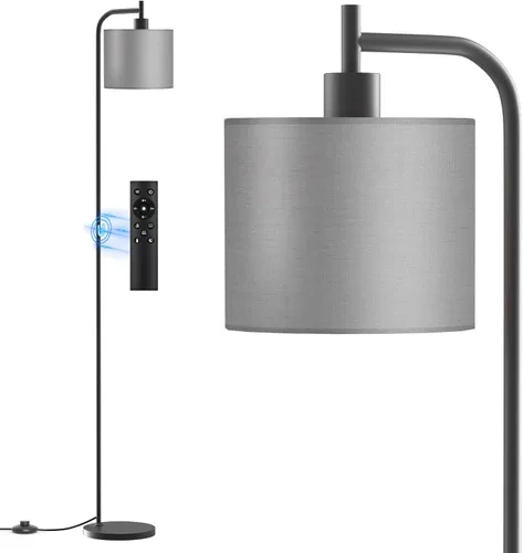 Vista 9 de Lámpara de pie con pantalla de lino, lámpara de pie alta regulable con control remoto y 3 temperaturas de color, modernas lámparas de pie de esquina