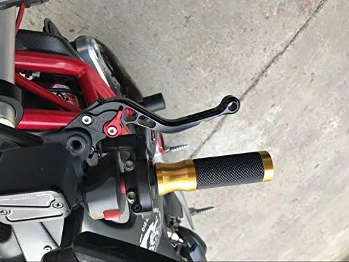 Vista 6 de FXCNC Palancas de embrague de freno ajustables cortas de aluminio CNC para 797 Monster 2017-2020, Scrambler Desert Sled 2017, 821