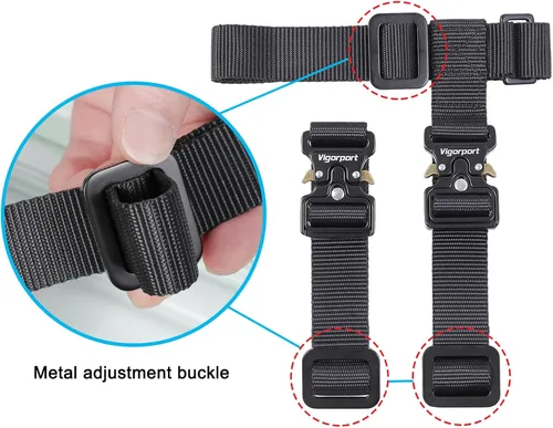 Vista 4 de Vigorport Correas de equipaje, correas de conector de equipaje para maletas, añade una bolsa y conecta tus 2 maletas juntas, accesorios de fijación