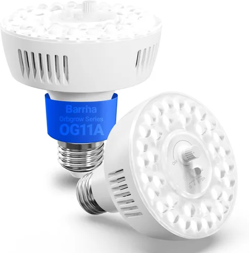Vista 21 de Barrina Orbgrow OG11A - Bombillas de cultivo para plantas de interior, atenuación y sincronización integradas, 4000K 11W (equivalente a 100 W)