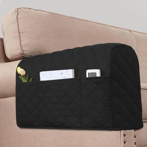Vista 11 de H.VERSAILTEX Fundas para reposabrazos de sofá resistentes al agua, soporte de brazo de sofá con control remoto, organizador de reposabrazos
