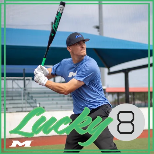 Vista 2 de MIKEN Lucky 8 BAT de sóftbol de lanzamiento lento USSSA Barril de 13 pulgadas Carga máxima MSU5LKY1L