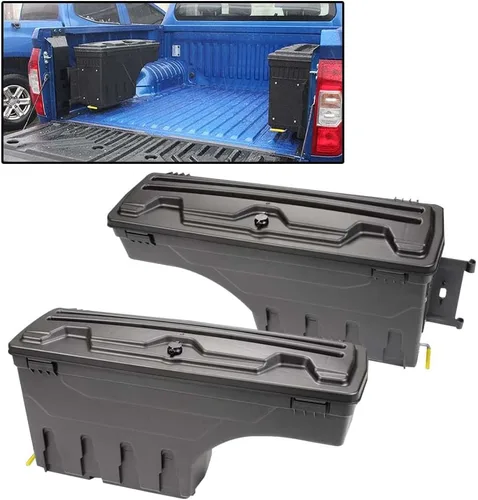 Vista 24 de GRAND ORANGE Caja de herramientas con cerradura para caja de almacenamiento de caja de camiones