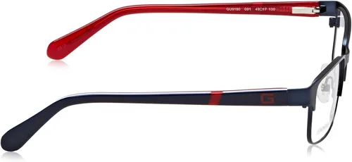 Vista 3 de Guess GU9180 - Marco azul mate, lentes azules mate, lente de 1.929in GU918049091