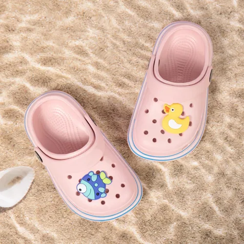 Vista 5 de Casazoe Zuecos de agua para niños y niñas pequeños, sandalias de agua sin cordones, ligeras, para exteriores, verano, playa, piscina