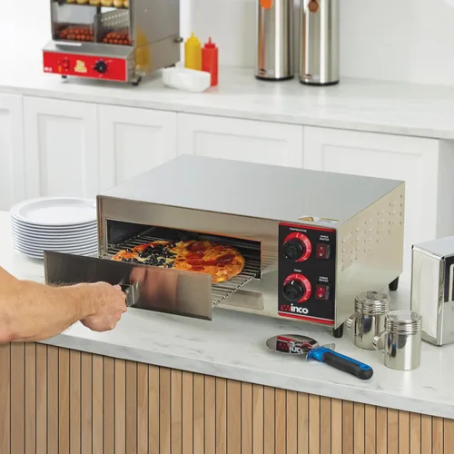 Vista 6 de Winco Horno eléctrico de pizza de grado comercial EPO-1