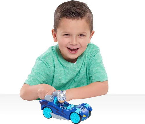Vista 2 de PJ Masks Turbo Blast Vehicles - Figura de búho, Catboy, Azul