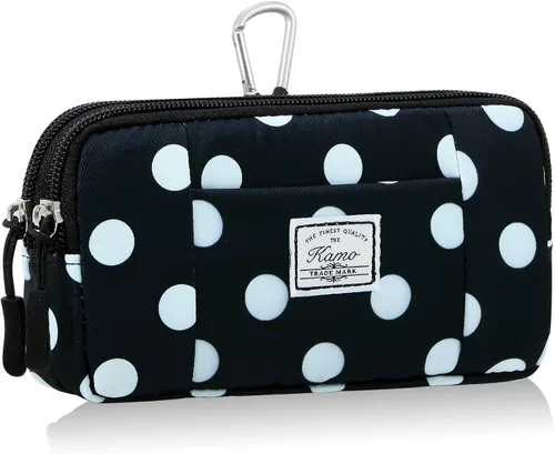 Vista 7 de KAMO Funda multiusos de lona horizontal para smartphone, funda para teléfono celular con asa para cinturón, bolsas de cinturón para mujeres, funda