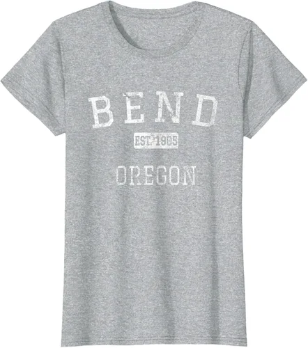Vista 33 de Bend Oregon OR Camiseta vintage, Negro
