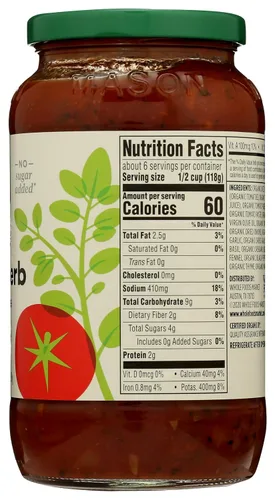 Vista 5 de 365 by Whole Foods Market, Salsa de pasta de hierbas italianas orgánicas, 25 onzas