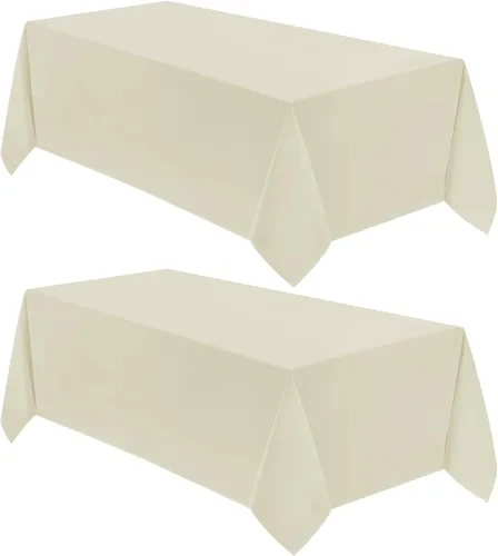 Vista 71 de VidaFete - 1 paquete de mantel cuadrado de 52 x 52 pulgadas, manteles resistentes a las manchas y arrugas, de poliéster, para mesa de comedor Negro