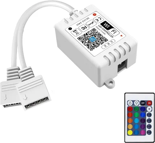Vista 9 de iNextStation - Controlador LED Inteligente RGB WiFi con Salida de 4 Pines Compatible con Alexa/Google Home Assistant/IFTTT para Android/iOS