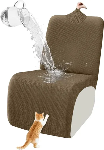 Vista 31 de ALIECOM Fundas 100% impermeables para sofá seccional reclinable, forma de L, elásticas, para esquina, funda para sofá seccional reclinable, lavable