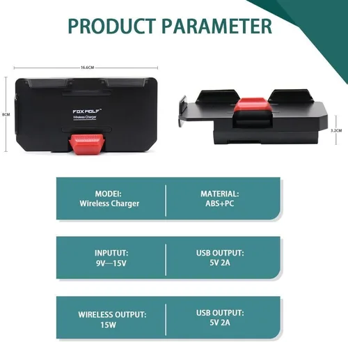 Vista 4 de El nuevo GPS teléfono móvil motocicleta navegación soporte soporte de carga inalámbrica con dos puertos USB para R1200GS/ADV F800GS ADV F700GS/ADV