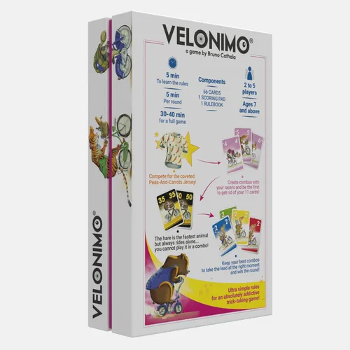Vista 3 de 25th Century Games Velonimo, juego de cartas rápido para jugar con temática de ciclismo para 2 a 5 jugadores