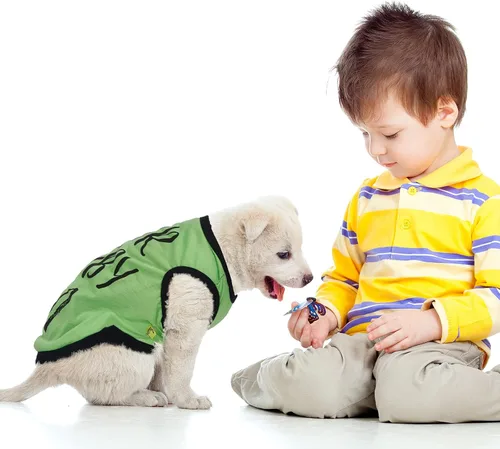 Vista 7 de Saintrygo 8 piezas de camisas para perros, ropa para mascotas estampada con letras divertidas, camisetas de verano para mascotas, atuendo